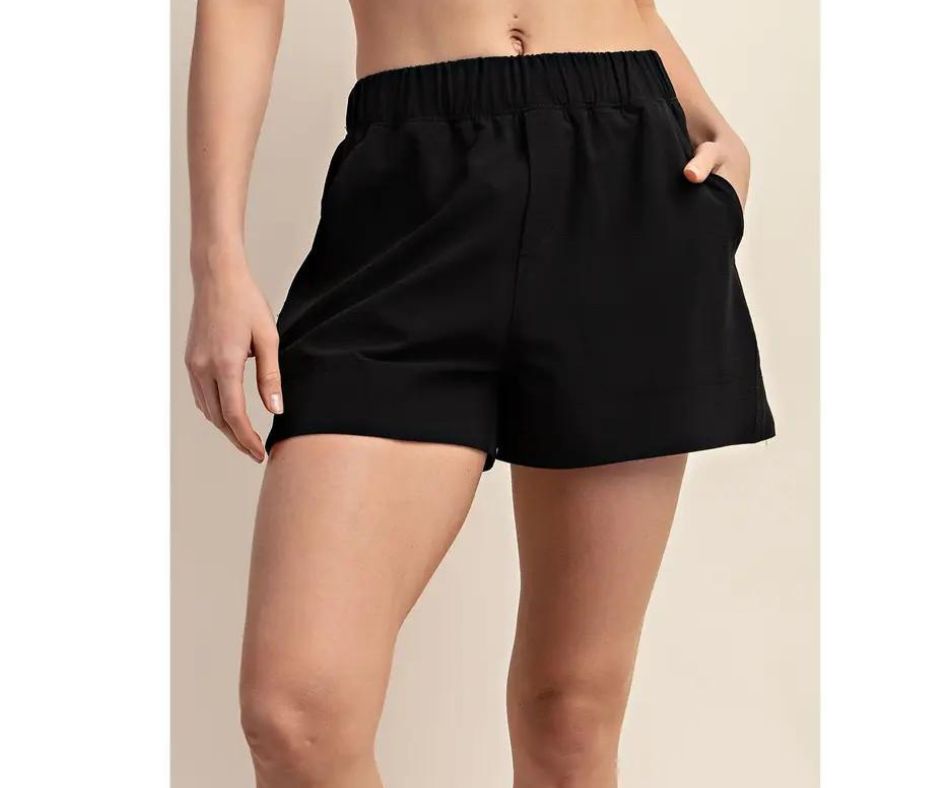 RAE MODE CRINKLE WOVEN SHORTS