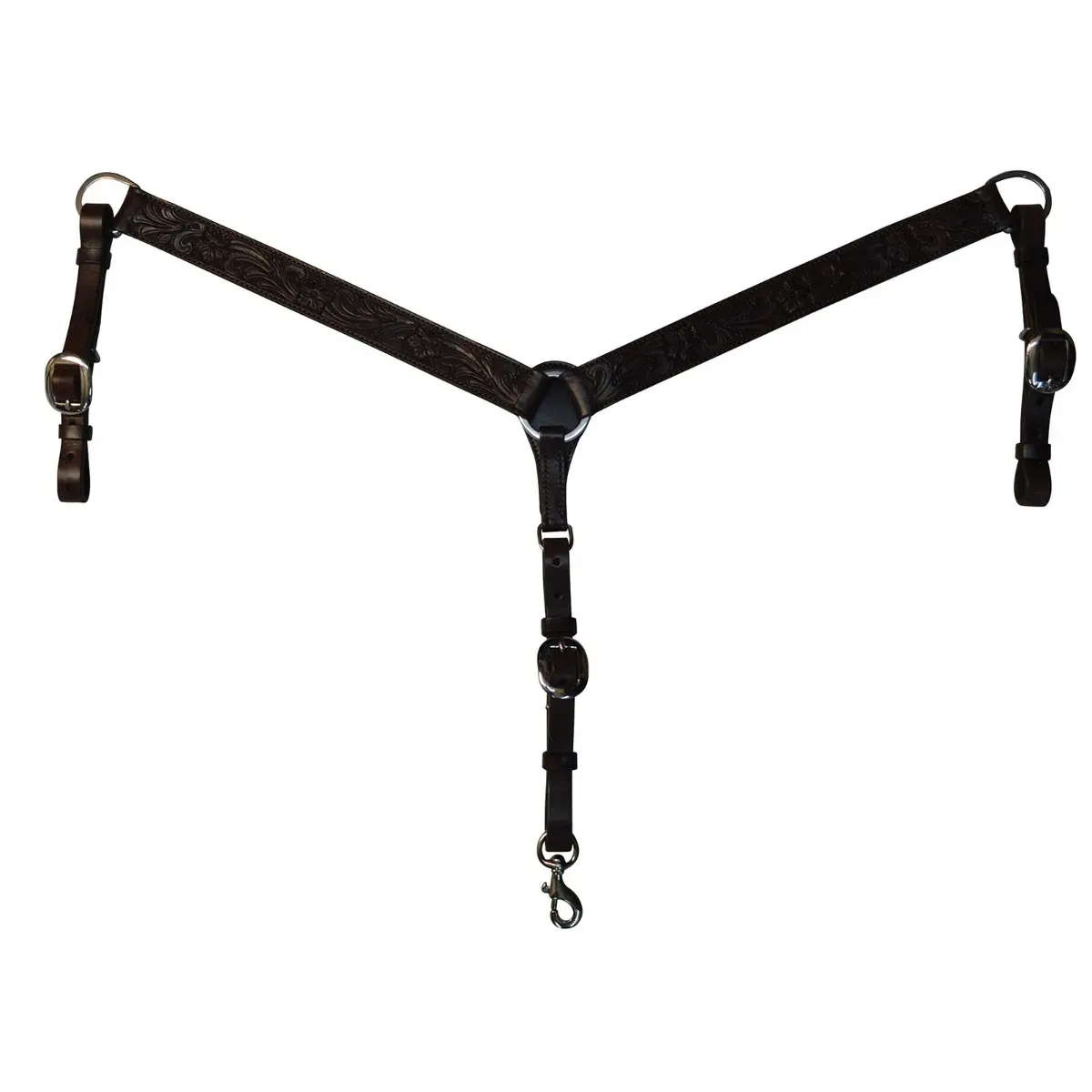 CIRCLE Y STRAIGHT BASKETWEAVE BREAST COLLAR