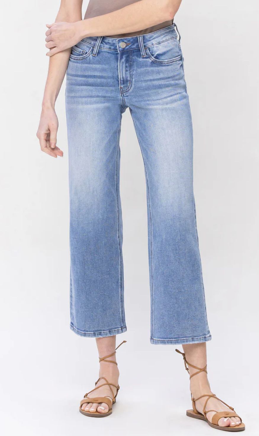 VERVET LEANN MID RISE DAD JEAN