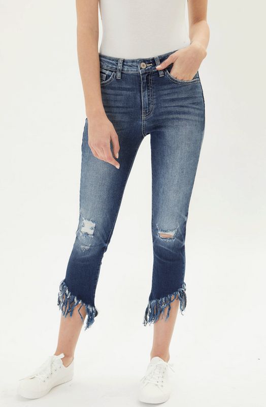 HighRise Destressed Super Skinny