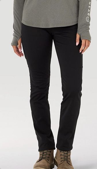 WRANGLER WOMENS SINGLE LAYER WARMING PANTS BLACK