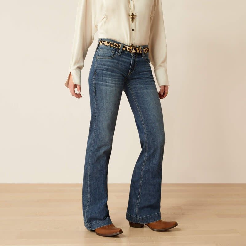 ARIAT OLIVIA MID RISE TROUSER COLUMBIA