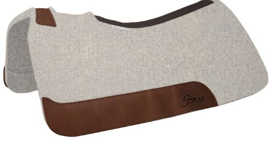 5 STAR FELT &quot;THE BARREL RACER&quot; CONTOURED SADDLE PAD