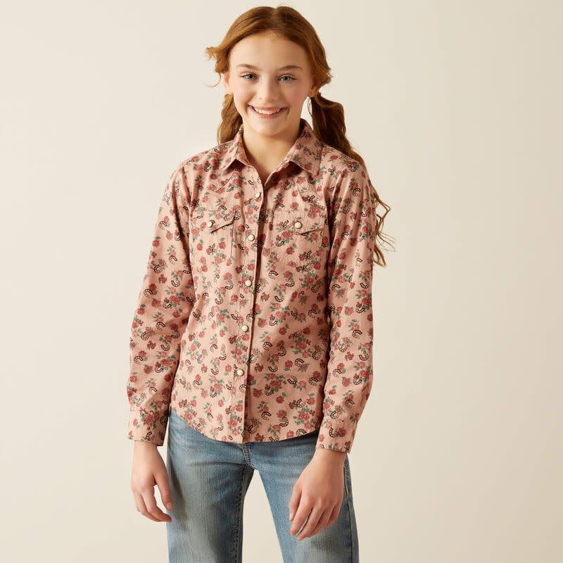 ARIAT FLOWERS N&#39; HORSESHOES  SHIRT