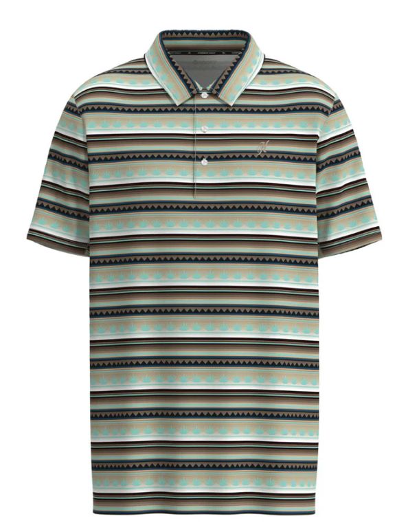 HOOEY MEN&#39;S &quot;THE WEEKENDER&quot; BROWN/SERAPE POLO