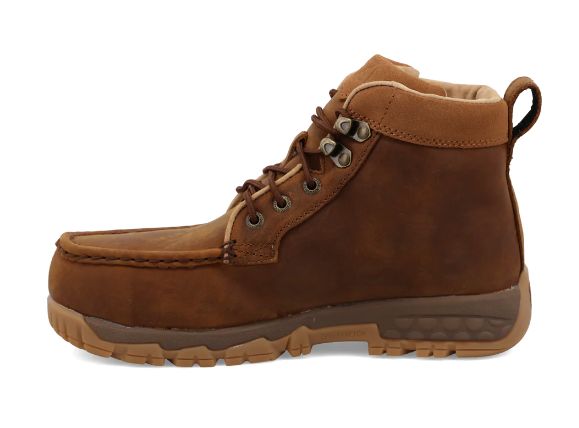 TWISTED X WOMEN'S 4" WORK BOOT OILED SADDLE