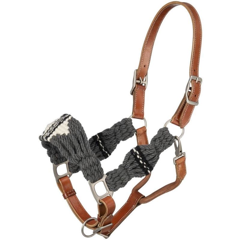 TOUGH WOOL STRING LEATHER HALTER