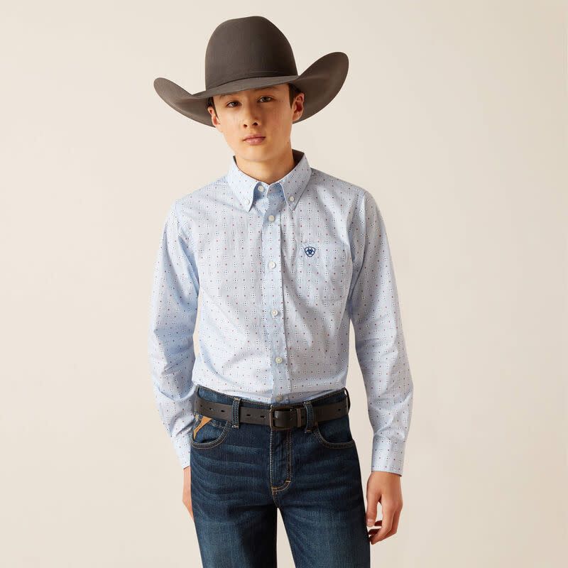 ARIAT PENLEY CLASSIC BLUE BUTTON DOWN SHIRT