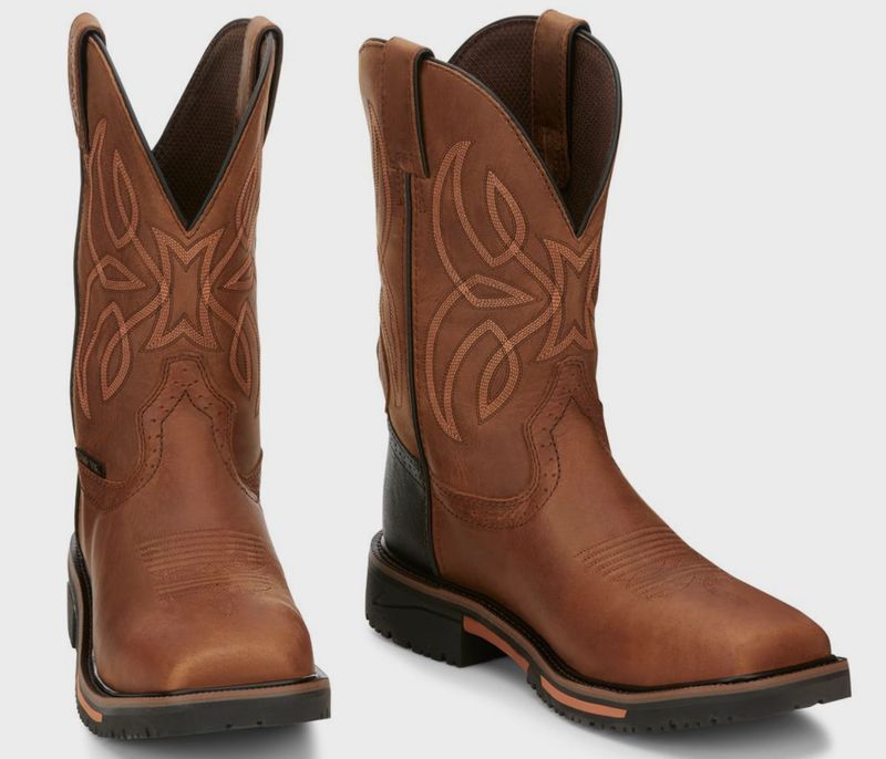 JUSTIN DALLEN 11&quot; H20 NANO COMP TOE WORK BOOT