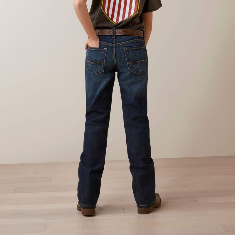 ARIAT BOY'S SLIM HANSEN STRAIGHT JEAN IN MINERAL BLUE