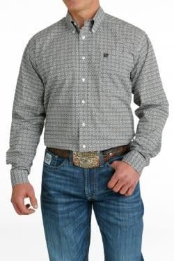 CINCH MEDALLION PRINT L/S BUTTON DOWN SHIRT