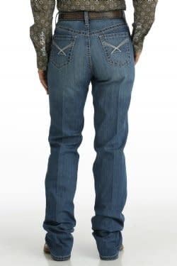 CINCH WOMEN'S EMERSON RELAXED JEANS - MED. STONEWASH