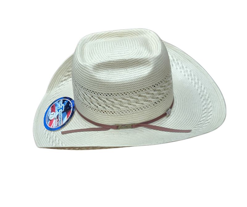 TC8810 S-UN AMERICAN HAT CO. STRAW COWBOY HAT
