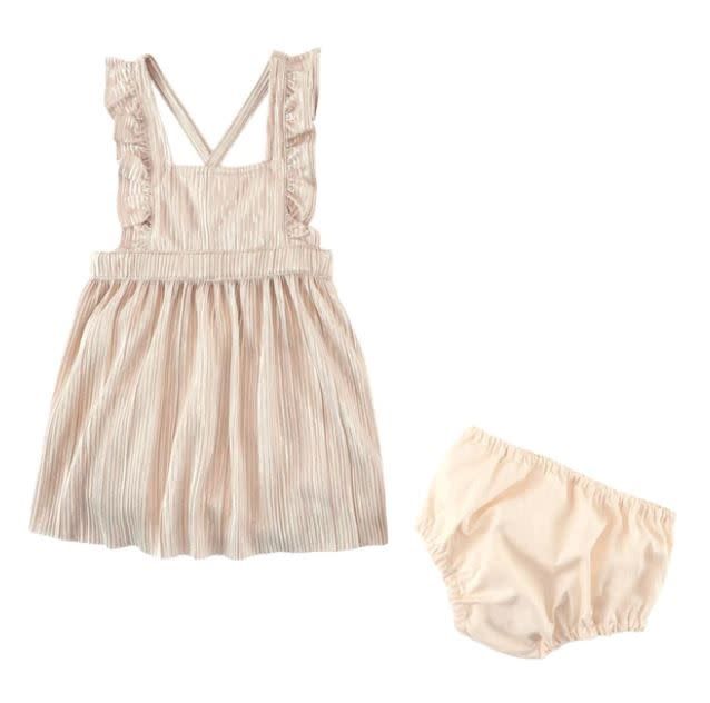 WRANGLER INFANT/TODDLER GIRL'S DRESS ROSE GOLD
