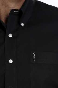 CINCH MEN'S MODERN FIT BLACK BUTTON-DOWN SHIRT