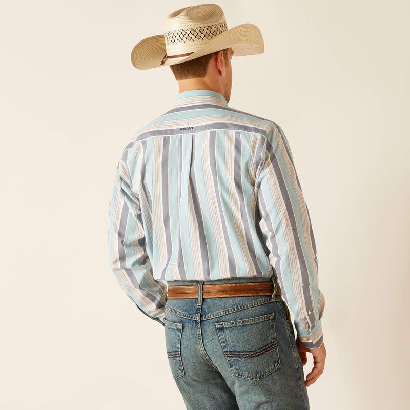 ARIAT MEN'S PRO SERIES ELLIOT CLASSIC FIT SHIRT- BLUE