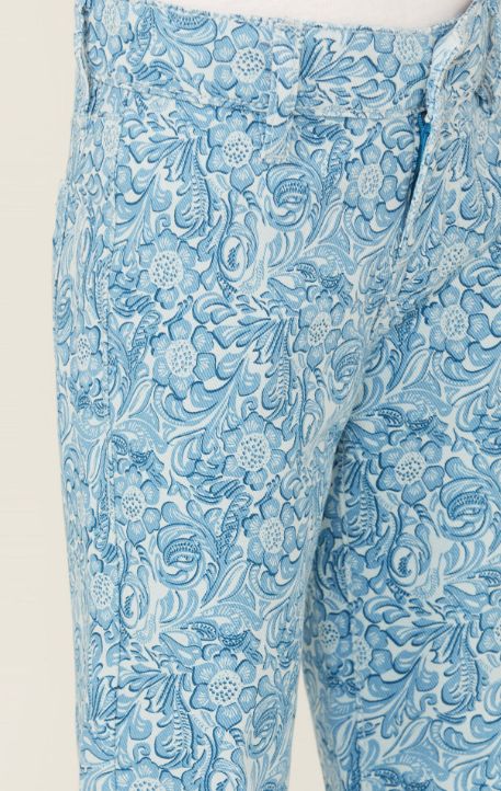 ROCK &amp; ROLL TOOLED BUTTON FLARE STRETCH DENIM JEAN