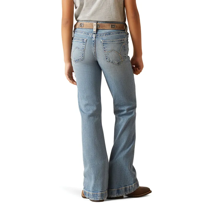 ARIAT GIRL'S LENNON WIDE TROUSER JEAN IN COLORADO