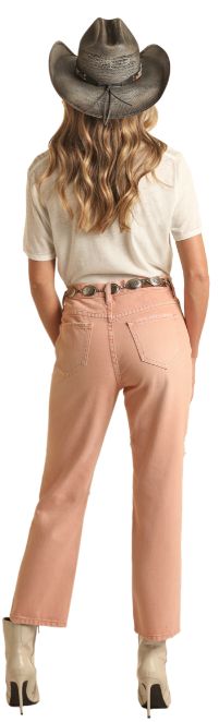 ROCK &amp; ROLL LIGHT PINK STRAIGHT CROP