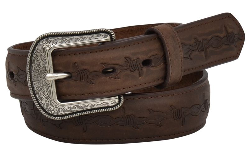 3D EMBOSSED BARBED WIRE BELT