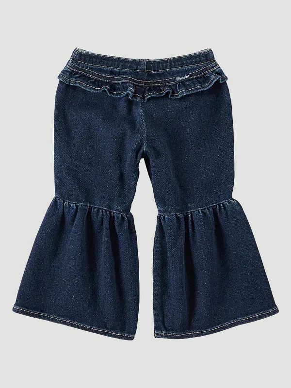 WRANGLER BABY GIRL RUFFLE LEG FLARE JEAN IN LACEY