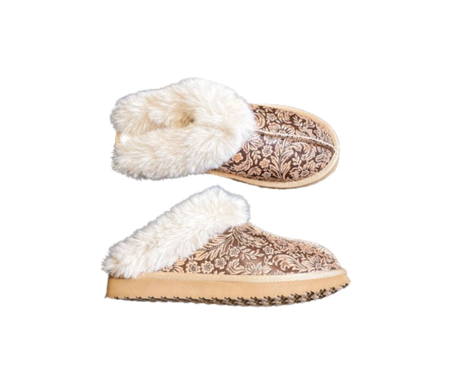 VERY G WOMEN'S LOLLY SLIPPER- NUDE TOOLED