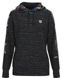 HOOEY &quot;CANYON&quot; BLACK COLORED AZTEC HOODIE