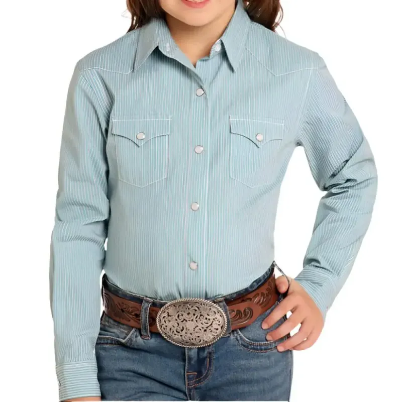 PANHANDLE TURQUOISE STRIPE SHIRT