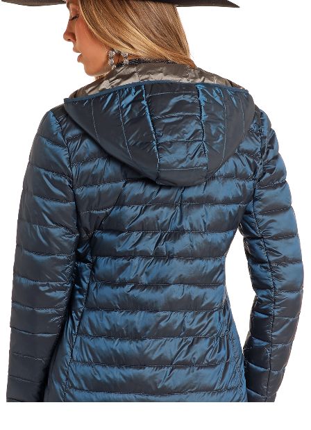 POWDER RIVER OUTFITTERS PUFFER JACKET- SAPPHIRE