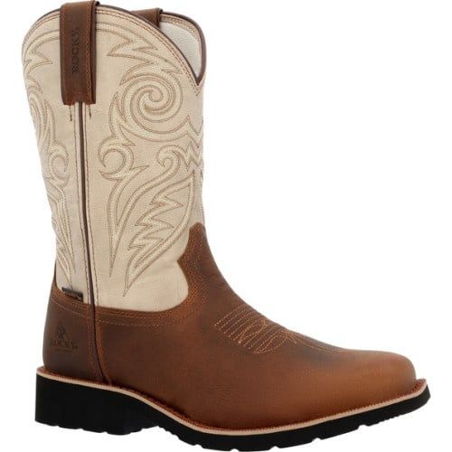 ROCKY MEN&#39;S MONOCREPE WATERPROOF WORK BOOTS