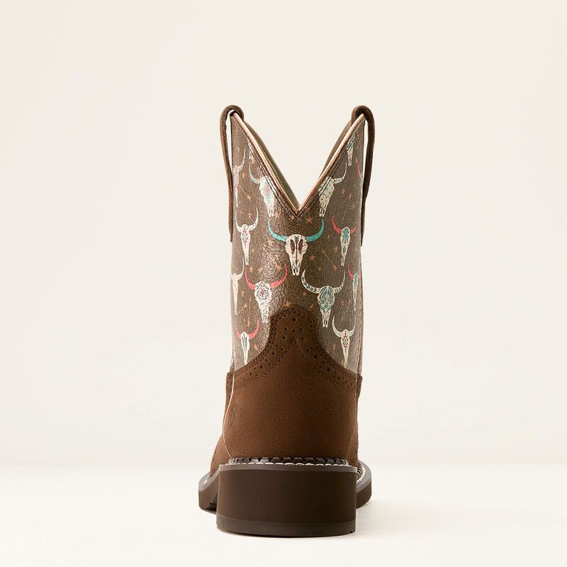 ARIAT FATBABY HERITAGE FARRAH BOOT- BARLEY|SKULL
