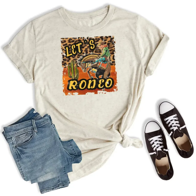 RETRO LETS RODEO TEE