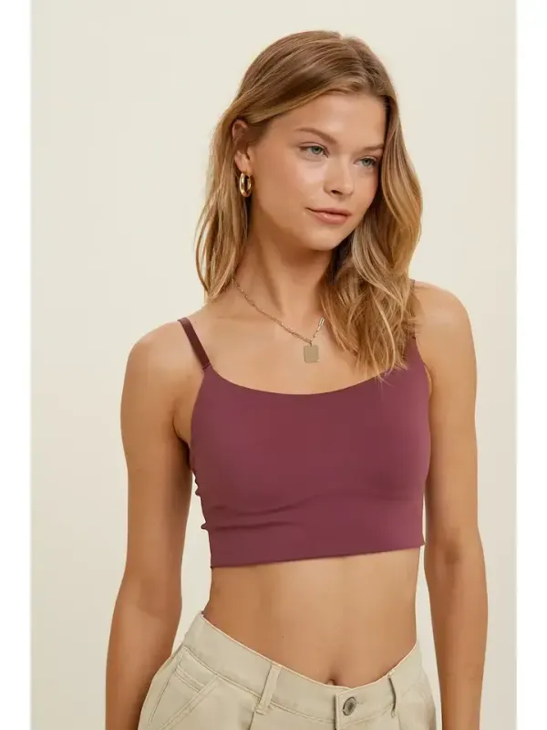 SMOOTHING NYLON-SPANDEX BRALETTE