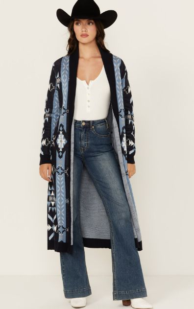 OPEN FRONT DUSTER CARDIGAN