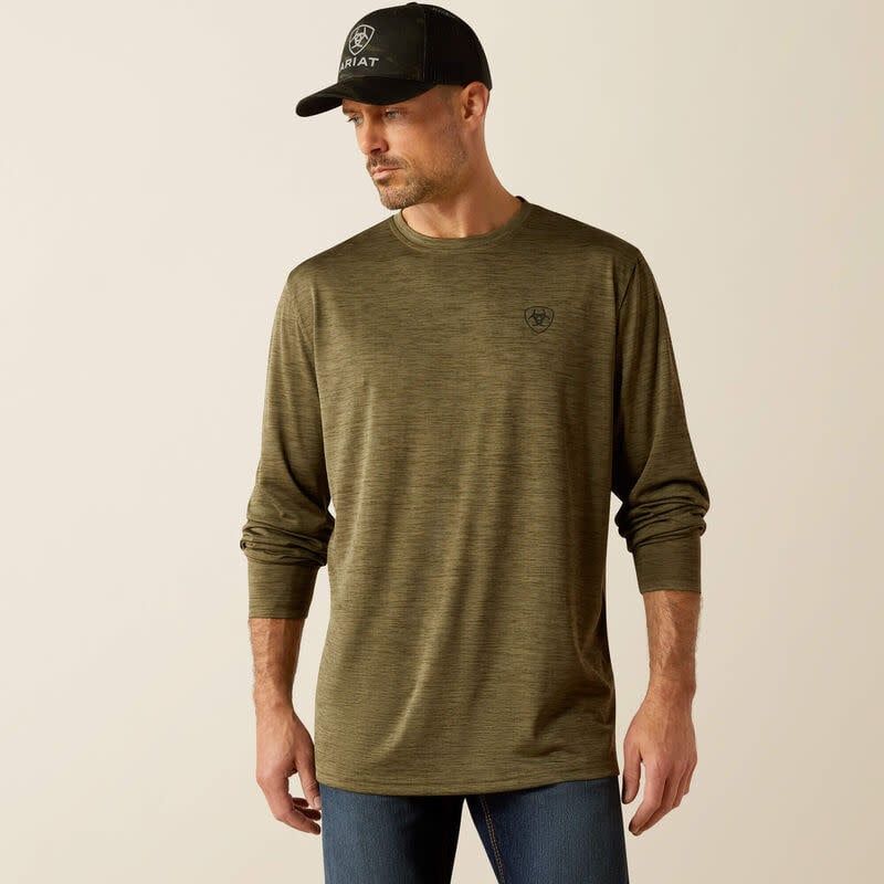 ARIAT CHARGER CAMO SLICE LONG SLEEVE T-SHIRT