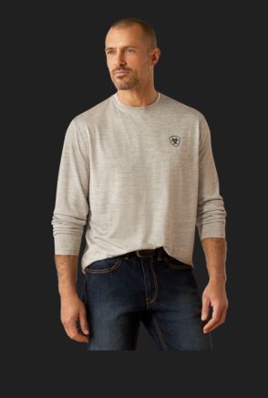 ARIAT MEN&#39;S CHARGER MUDDY SHIELD LONG SLEEVE T-SHIRT