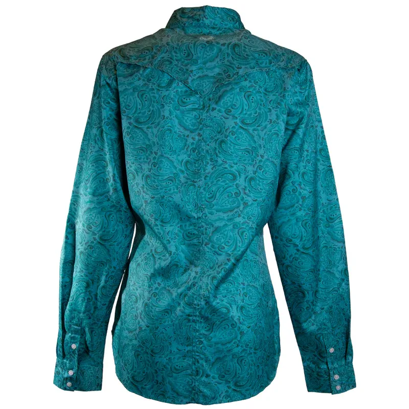HOOEY GIRL'S "SOL COMPETITION" TEAL FLORAL LONG SLEEVE