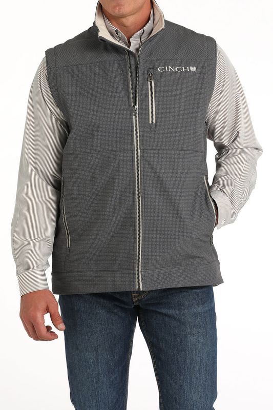CINCH MEN&#39;S CONCEALED &amp; CARRY BONDED VEST- GRAY