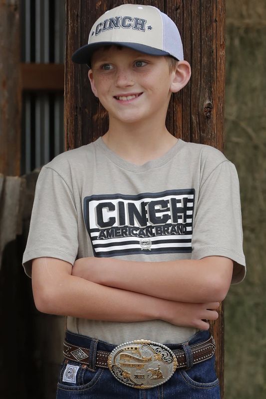 CINCH AMERICAN BRAND CINCH TEE - KHAKI