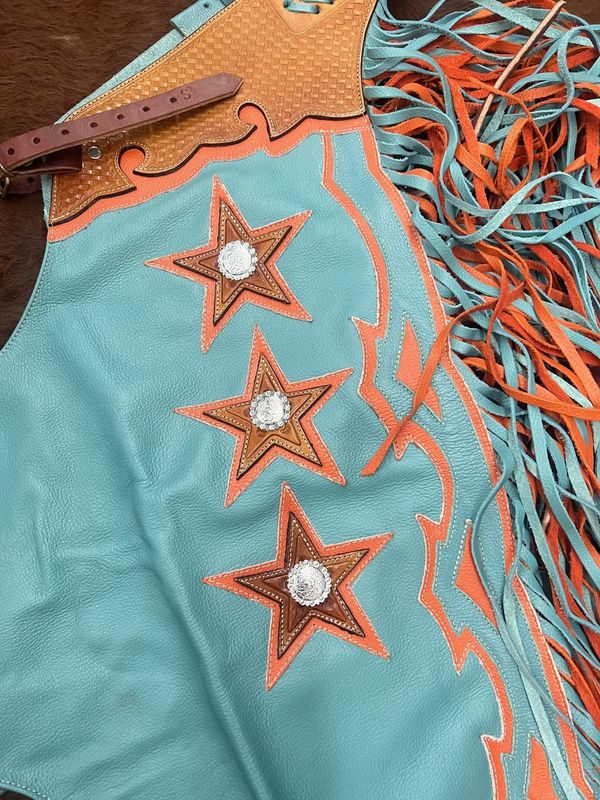 JERRY BEAGLEY ADULT DOUBLE FRINGE CHAPS