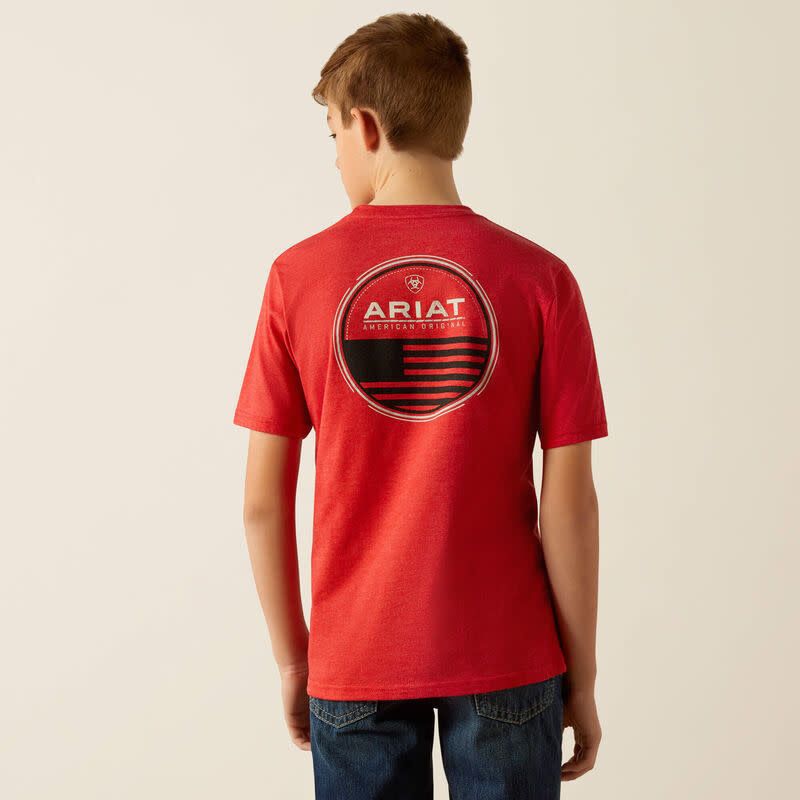 ARIAT BOY&#39;S ORIGINAL FLAG SCOPE T-SHIRT