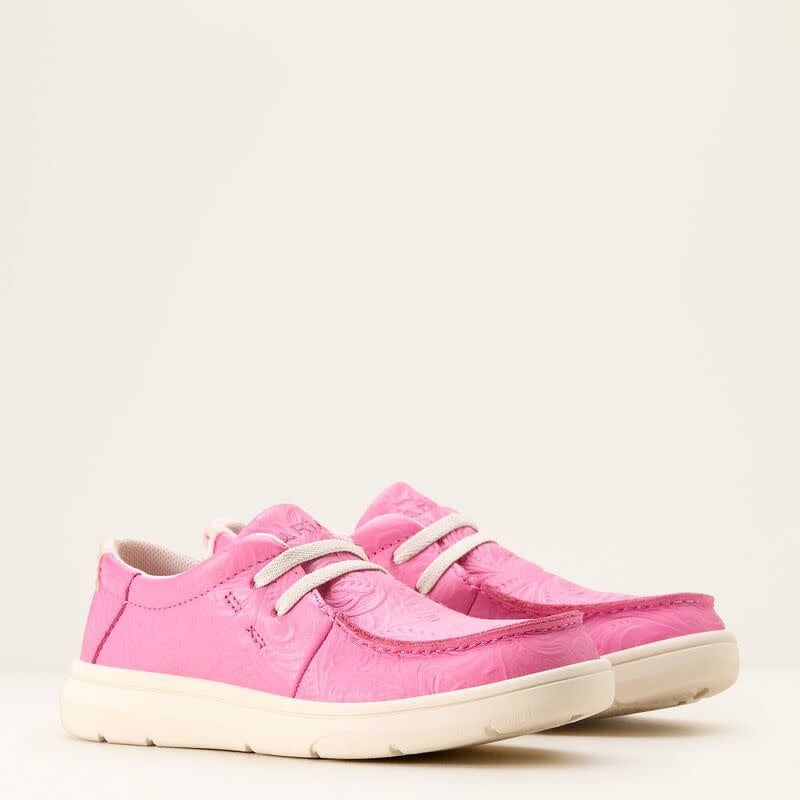 ARIAT TODDLER HILO- HOT PINK FLORAL EMBOSS