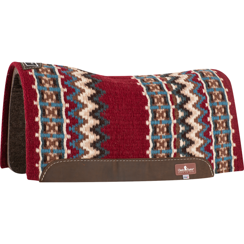 CLASSIC EQUINE BLANKET TOP 3/4&quot; PAD W/FELT BOTTOM