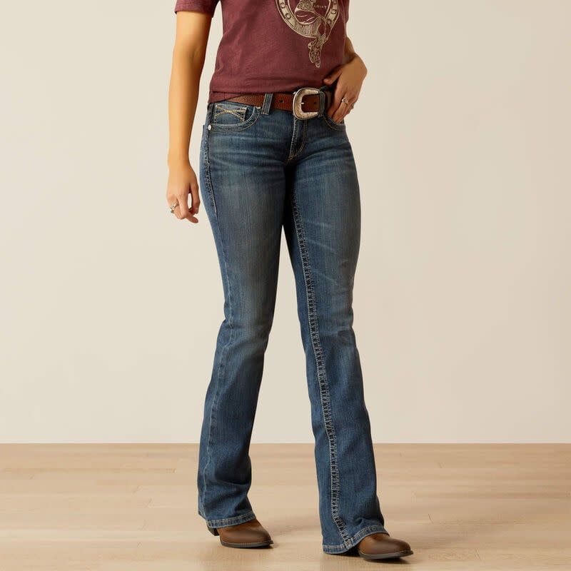 ARIAT MID RISE AMORA BOOT CUT JEAN
