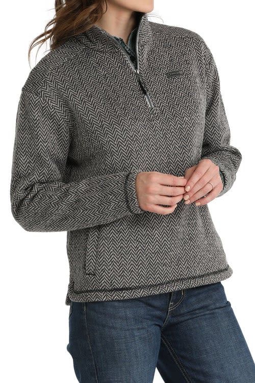 1/4 ZIP KNIT PULLOVER SWEATER