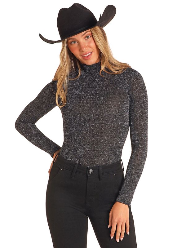 LUREX TURTLENECK TOP