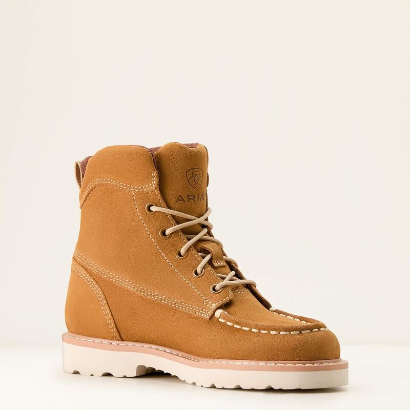 ARIAT KIDS REBAR LIFT BOOT- WHEAT SUEDE
