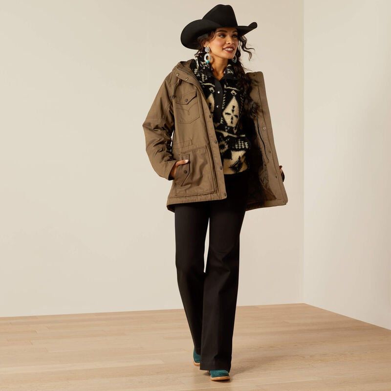 ARIAT WOMEN&#39;S GRIZZLY 2.0 PARKA- BANYAN BARK