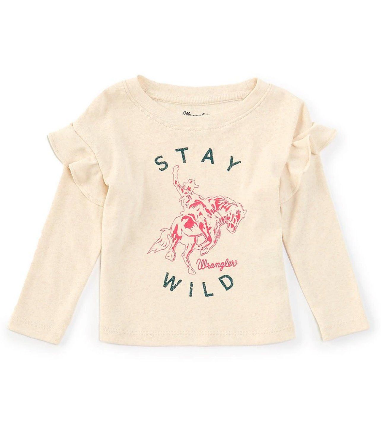 WRANGLER BABY GIRL &quot;STAY WILD&quot; KNIT TOP