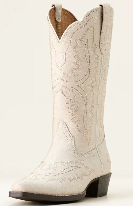 ARIAT GIRL&#39;S CASANOVA BOOTS- DISTRESSED IVORY